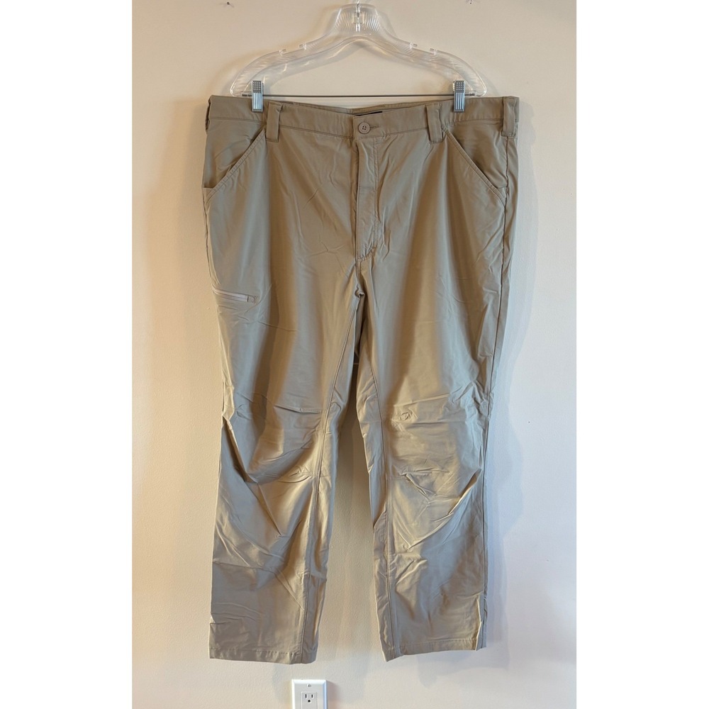 Orvis Jackson Quick-Dry Pants Mens Size 42x30 Khaki Stretch Hiking Outdoor